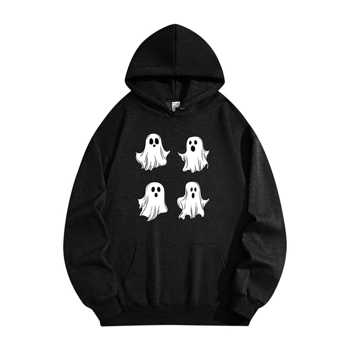 Halloween Skull Printed Men's Hoodies Graphic Sweatshirt Oversized Autumn Women Long Sleeve Holiday Clothes Pullover Tops Unisex