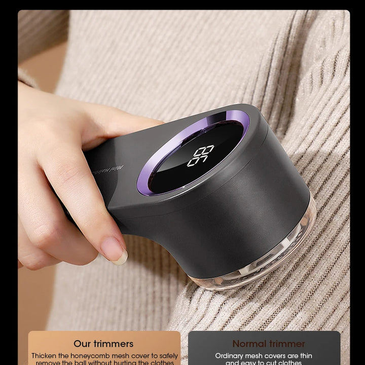 Lint Remover for Clothing LED Digital Electric Pellet Fluff Remover USB Rechargeable Fuzz Fabric Shaver Sweater Dropshipping