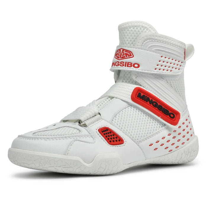 High-top  Boxing Shoes Designed For Children wrestling Shoes Breathable and Comfortable Children's Fight Boots30-38
