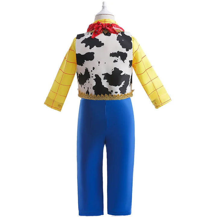 Halloween Boys Girls Children Bow Tie Ballet Skirt Denim Scarf Vest Clothes Princess Dress Toy Cartoon Role Playing Set Clothing