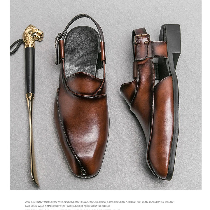 Men Minimalist Slingback Dress Shoes Business Office Dress Shoes
