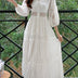 White Long Dress Boho Hollow Out Dress Ladies Elegant Vintage Loose Vestidos