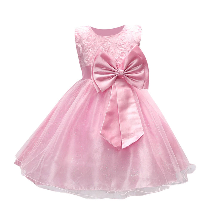 Flower sequins princess dress for little girls Summer 2025 Christmas festive tuxedo dress-tutus clothes for children dress