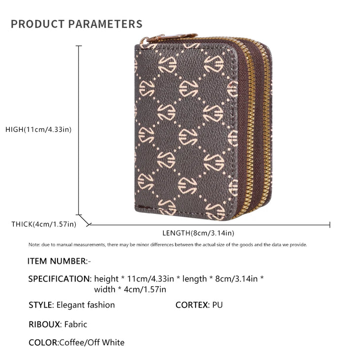 Vintage Style, Modern Function
This chic faux leather wallet features secure zip closure, multiple card slots, and a built-in coin purse. Compact, elegant, and perfect for everyday sophistication. 💼💳✨