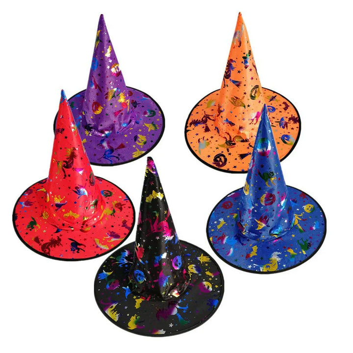 Kids Adults Halloween Party Cosplay Costume Props Home Decoration Wizard Cap