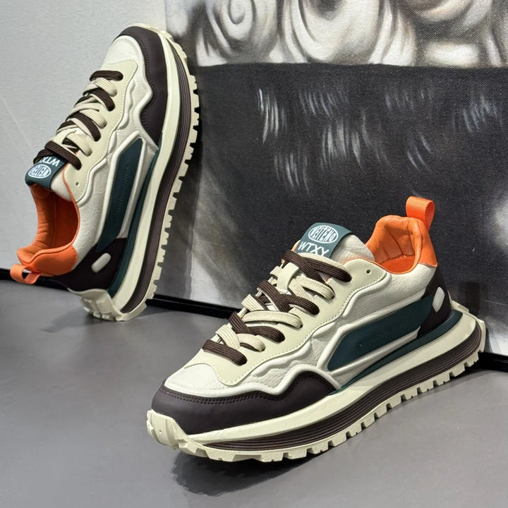 Men's Sneakers Shoes for Men Platform Sports Shoes Sports and Leisure Casual Sneaker Non-slip Fashion Wear-resistant Loafers