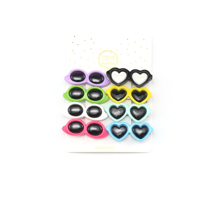 Pet Cute Heart Sunglasses Hairpins Pet Dog Hair Clips Puppy Cat Yorkie Teddy Pet Decor Barrette Hair Accessories For Small Dogs