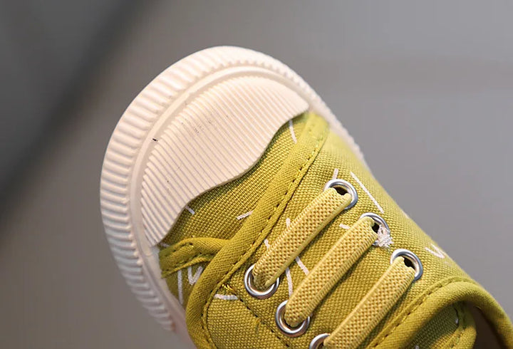Kids Shoes for Girls Boys Sneakers Canvas Toddler Candy Color Breathable Shoes Soft Bottom Anti Slip Running Sport Casual Shoes