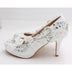 2024 New White Wedding Bride Pumps High Heels Elegant Luxury Women Dress Shoes Luxury Woman Sandals Summer Footwear Party