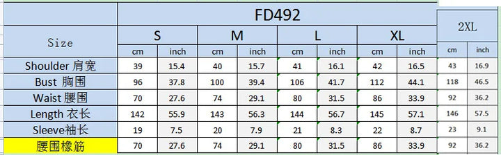 New Fashion Stripe Printed Short Sleeve Loose Waist Strap Long Collar Ankle Single Breasted Dress