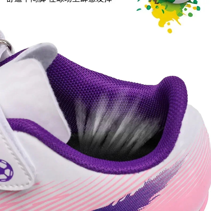 Kids Football Boots Society Cleats Soccer Shoes Boys Indoor Football Field Boots Children Non Slip Fast Training Sneakers Match