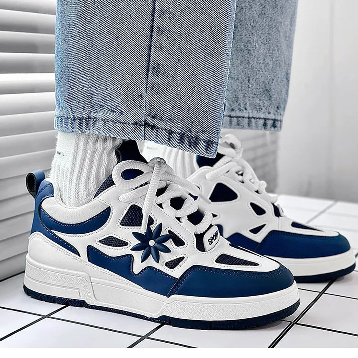 Men Platform Vulcanized Shoes New Fashion Increased Thick Sole Breathable Casual Wear Resistant Casual Sports Shoes for Men