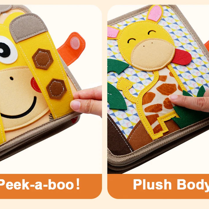 Baby Toy Soft 3D Cloth Book First Book Montessori Infant Early color Cognitive Educational Toys Learning Basic Life Skills Toys