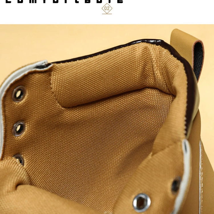 High Top Men's Ankle Boots Designer Luxury Man Motorcycle Boots British Style Leather Boots Brand Lace-Up Men Shoe Botas Hombre