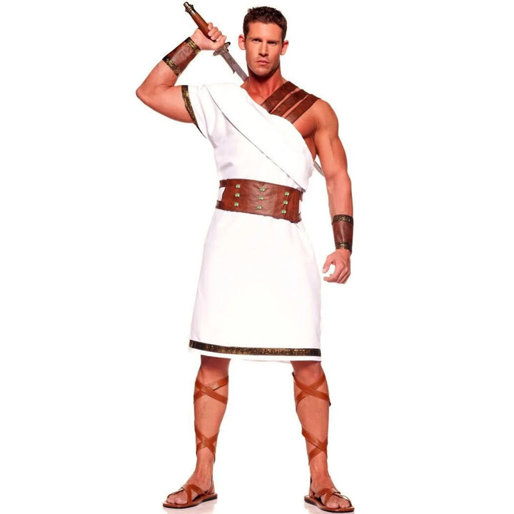 Halloween Women Man Ancient Greek Toga Rome Spartan Warrior Cosplay Costume Mythology God Goddess Fantasia Fancy Dress