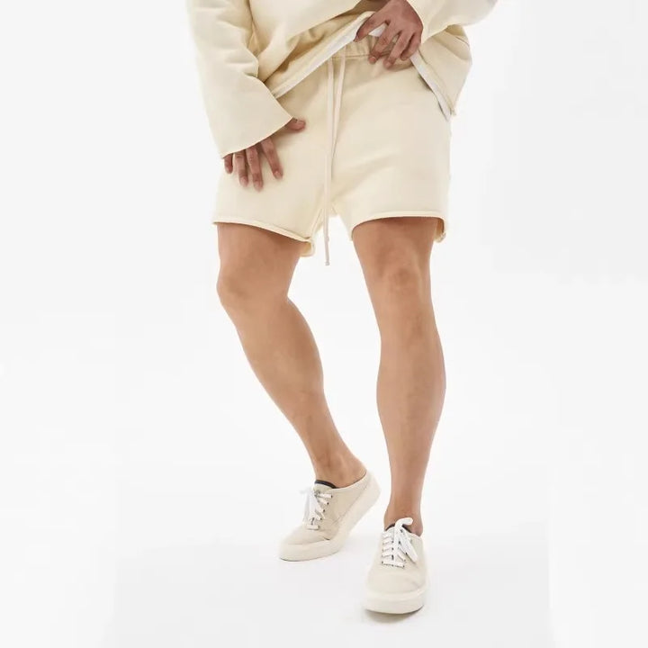 Men Shorts Casual Short Pants Ripped Cotton Gym Shorts Men Jogger Workout