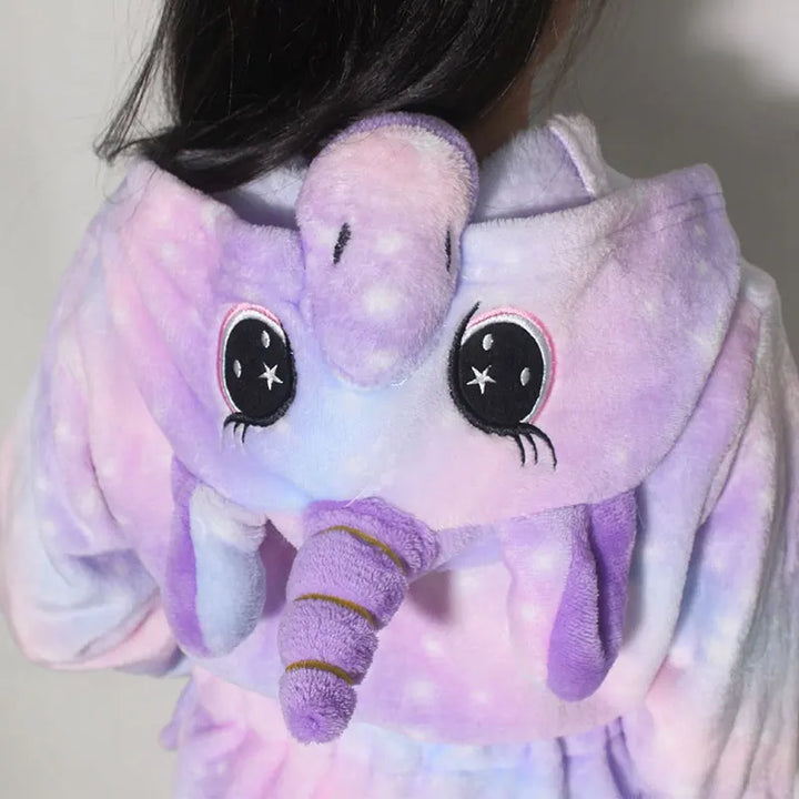 Children Bathrobe For Girls Kigurum Unicorn Pyjamas Kids Colar Fleece Boys Bathrobes Nightgown Baby Sleepwear Hooded Bath Robe