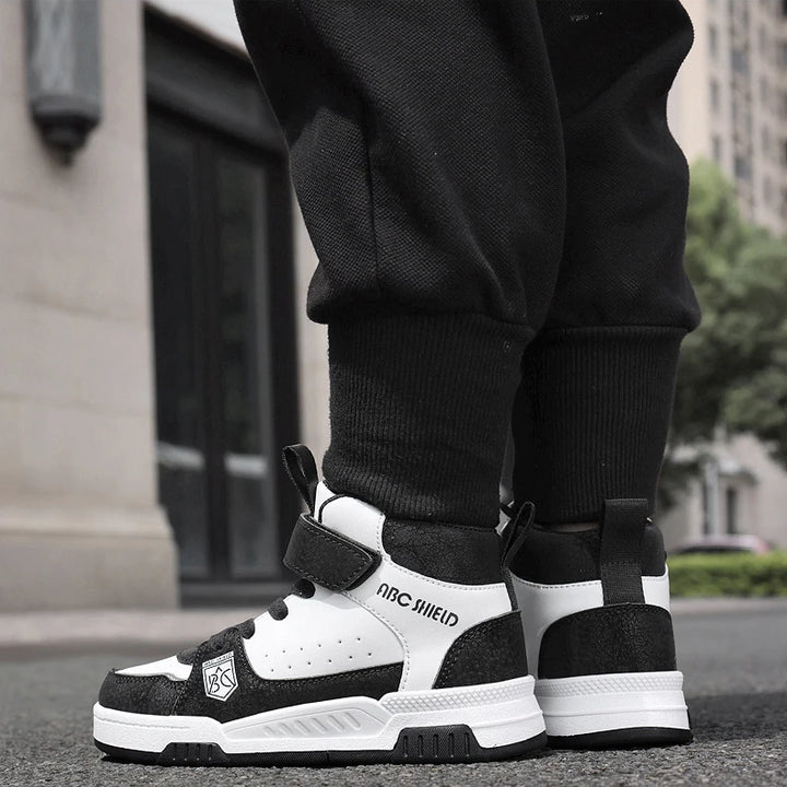 2024 New Fashion Kids Sneakers Boys Girls Casual Board Shoes High Top Running Sports Shoes Children Non-slip Basketball Sneakers