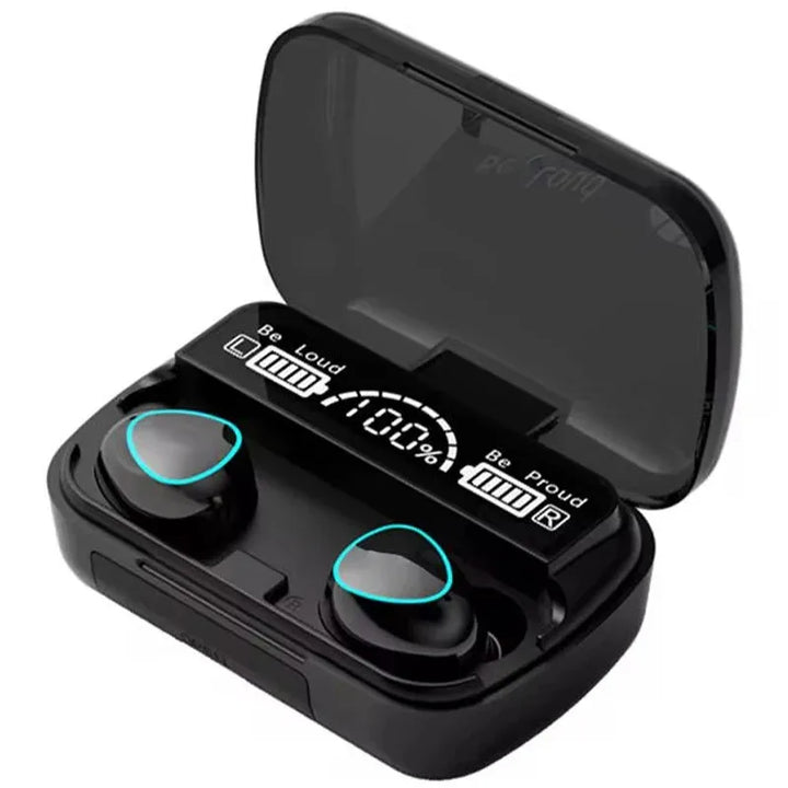 Original M10 Wireless Bluetooth Headset  Earphones Bluetooth Headphones with Mic Earbuds  Charger Box LED Display Fone