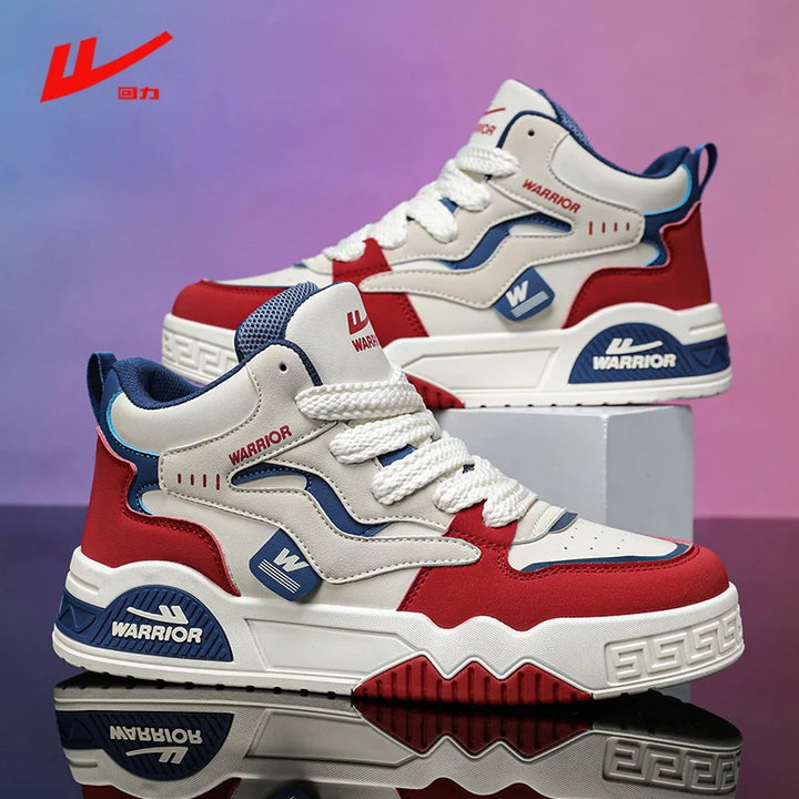 New Four Seasons Men's Sneakers Men's Comfortable Platform Shoes  Trend Lace-up Vulcanized Shoes White Casual Sneakers 5