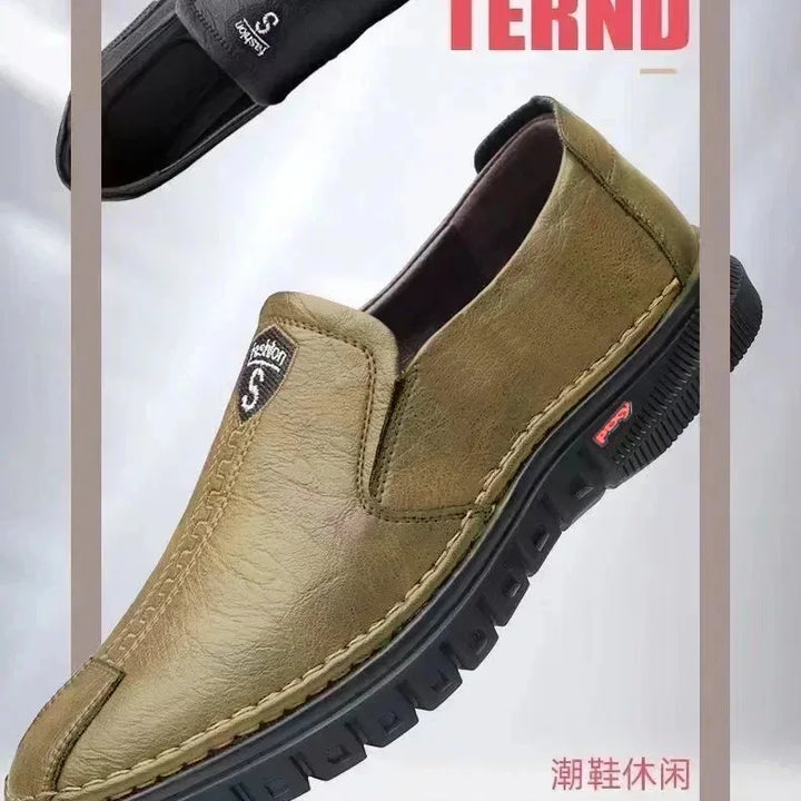 Men's shoes comfortable fashion synthetic leather shoes soft sole soft surface non-slip men's leather shoes