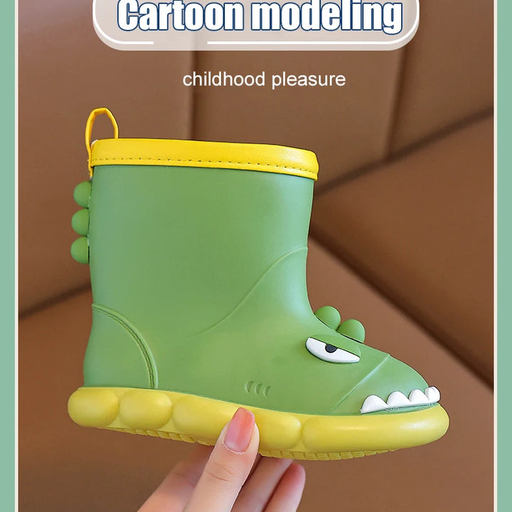 Rain Boots Kids Boy Waterproof Light and Handy Toddler Water Shoes for Girls Children Rain Boots