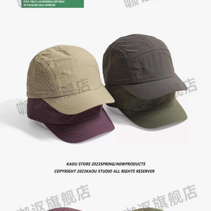 Summer Thin Breathable Mesh Baseball Caps for Men and Women Outdoor Camping Leisure Sun Protection Quick-drying Hiking Hats
