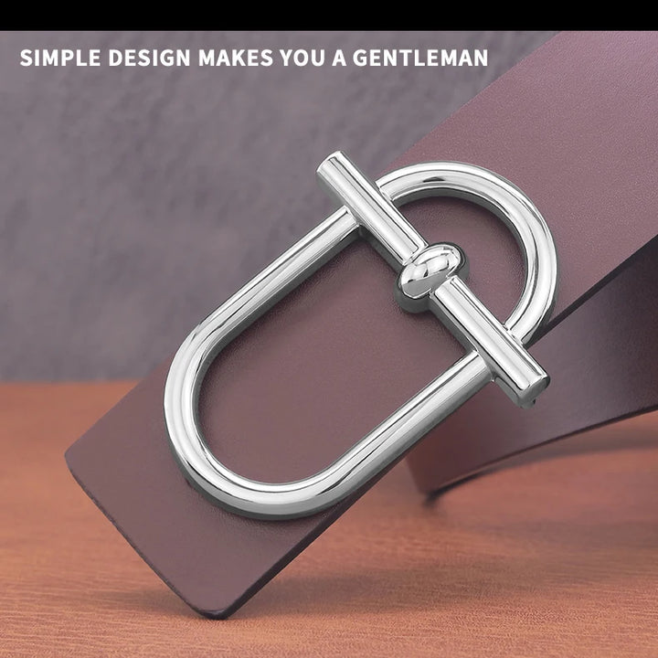 Personality Slide Buckle 3.8cm Cowskin Wide Luxury Strap Men Belts Genuine Leather  Designer Golden Jeans Casual Waistband
