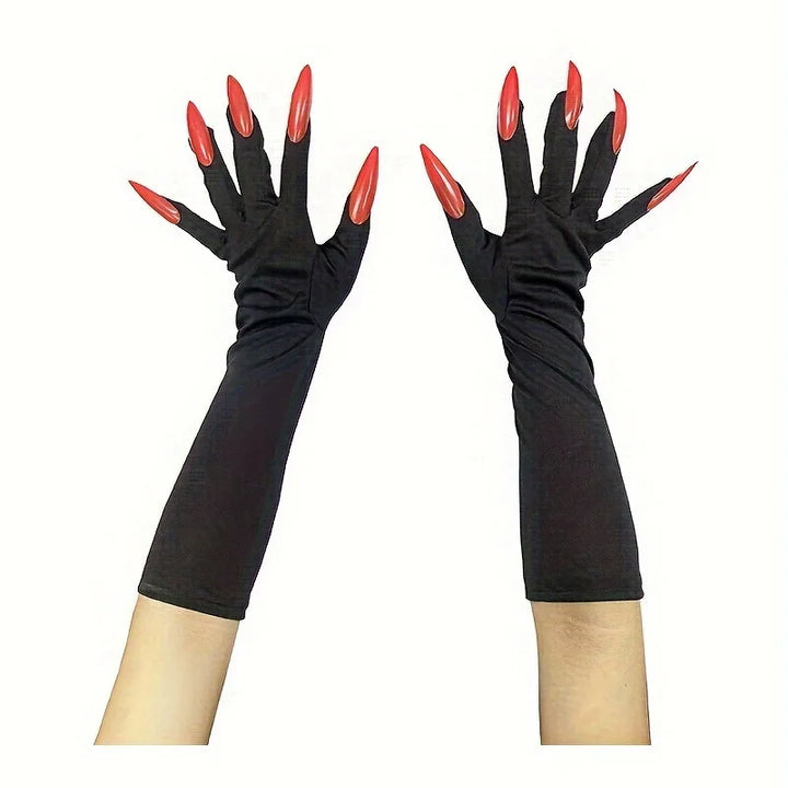 Halloween Funny Claw Gloves - Horror Long Nail Design, Suitable for Role Playing, Party Dress Up, and Thriller Performances