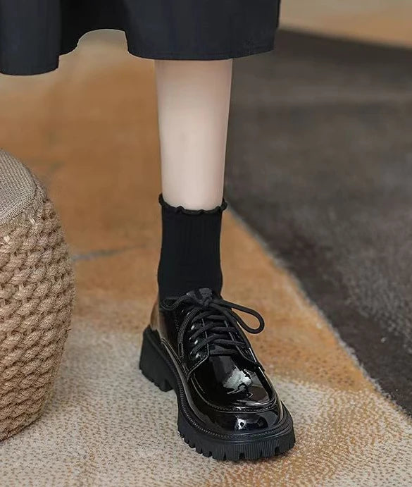 Women's Shoes With Straps Office Platform Medium Heels Ladies Pumps Loafers Lastest Casual Footwear On Sale Social Premium