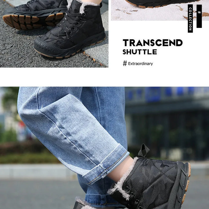 Waterproof Winter Children Snow Boots Warm Outdoor Shoes Boy Girl Short Boots Fashion Comfortable Non-Slip Sneakers Kids Boots