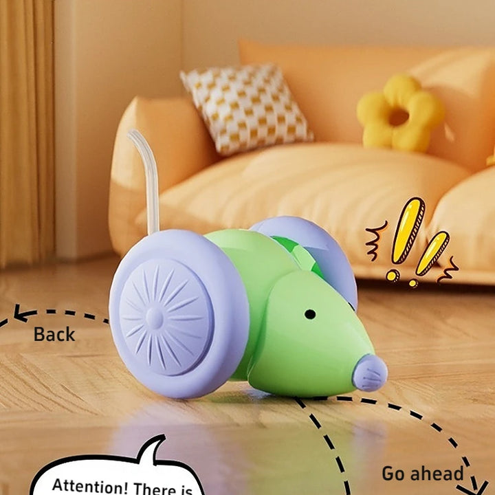 Pet Toys Interactive Cat Toy Electric Mouse Car Automatic Teaser Intelligent Obstacle Avoidance Pet Products Cat Accessories