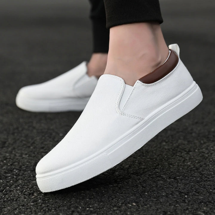 New Casual  Sneaker Canvas Boys Fashion Slip-on Vulcanized Flat