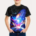 2025 Kids Clothes Fashions Beautiful Starry Sky Printing Crew Neck Short Sleeves Graphic T Shirts Outdoor Clothes for Children