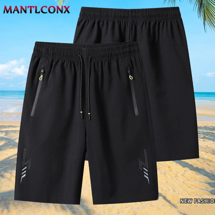 New Summer Gym Fitness Shorts Men Sports Training Running Jogging Casual Men's Shorts Quick Dry Elastic Workout Short Pants Man