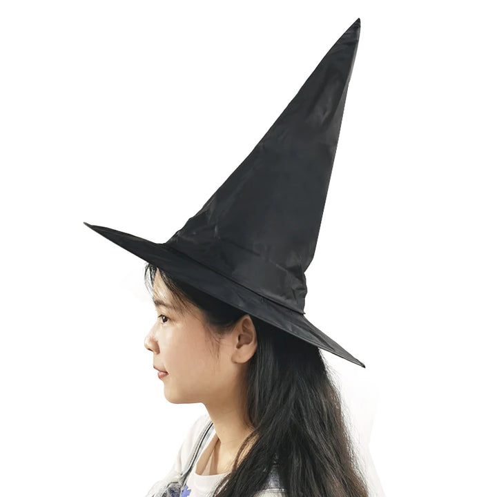 Halloween Witch Wizard Hat Party Costume Headgear Devil Cap Cosplay Props Decoration Accessories for Adult Women Men
