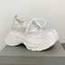 Fashion Designer Shoes Sneakers for Women and Men Mixed Colors Mesh Air Thick Sole Couple Chunky Sneakers Height-increasing