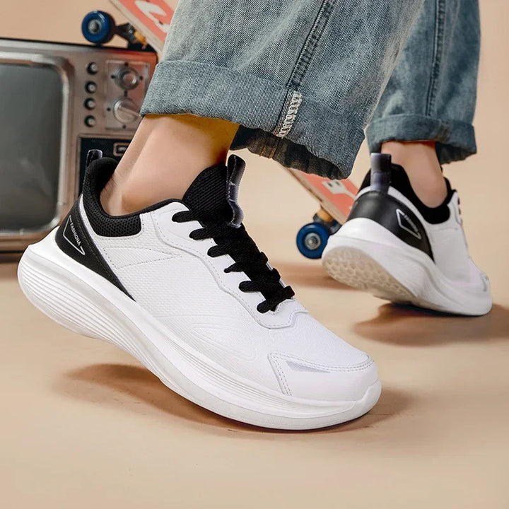 Outdoor Trendy Walking Shoes for Men Sneaker Man Leather High-quality Casual Breathable Flat Non-slip Tennis Shoes