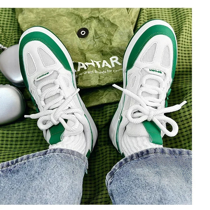 Men Shoes New Fashion Increased Thick Sole Breathable Casual Wear Resistant Casual Sports Shoes for Men