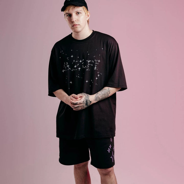 Streetwear Men's Shorts созвездие Stars Graphic Print Oversized Jorts Baggy Harajuku Short Pants Y2k Unisex Clothing Korean Goth