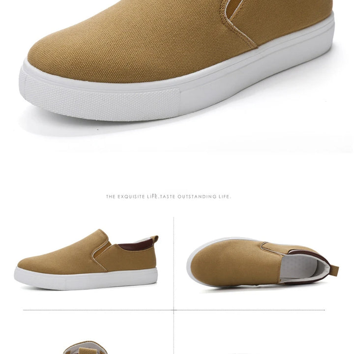 New Casual  Sneaker Canvas Boys Fashion Slip-on Vulcanized Flat