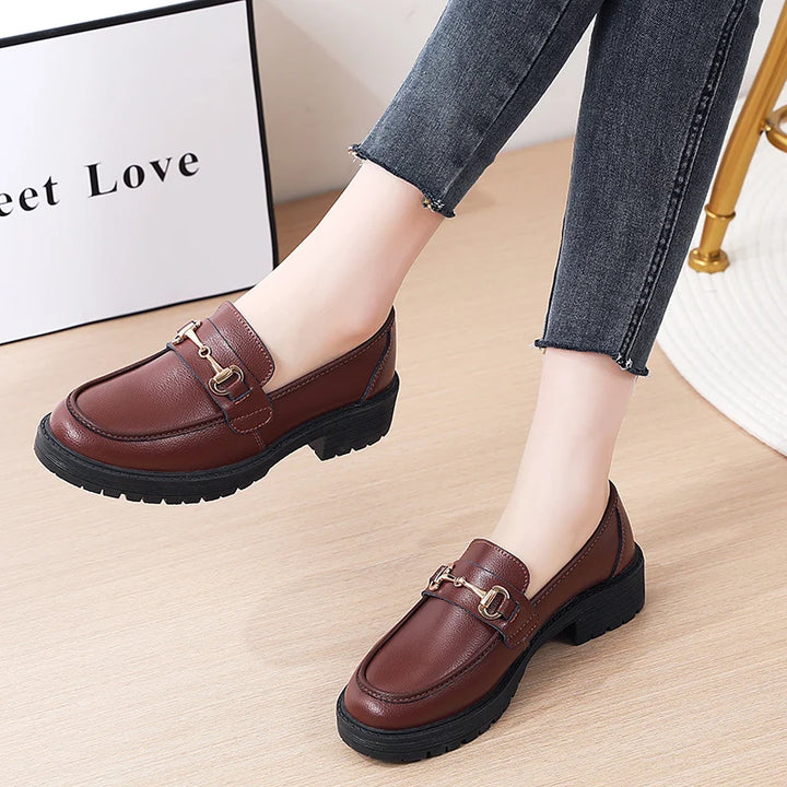 Sneakers Women Shoes Loafers Leather Flat New  Fashion Spring 2024 Casual comfortable Mom Shoe Mujer Zapatos Chaussure Femme