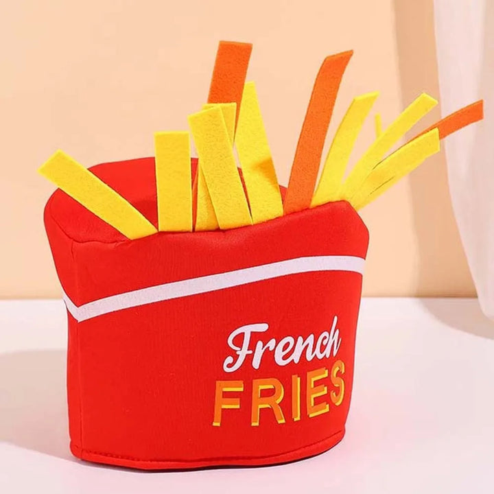New Year Halloween French Fries Hat Cloth Personalized Taco Hair Hoop Yellow Head Accessories Creative Pizza Hat Headwear