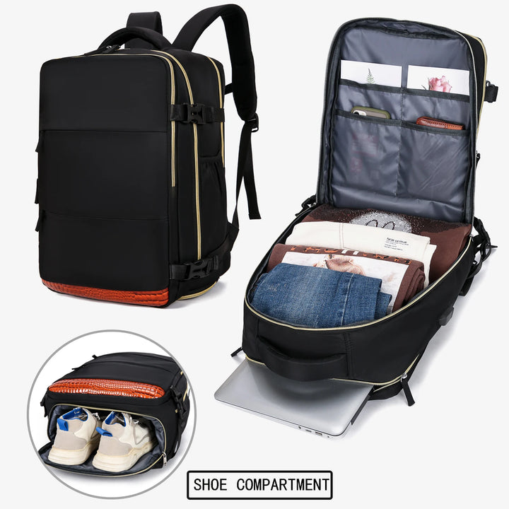 🎒 All-in-One Travel Companion
✔️ Large Capacity & Multi-Functional – Perfect for travel, school, gym, or daily use
💻 Fits laptops, clothes, gear & more
👟 Built-in shoe compartment keeps things fresh
💧 Durable, water-resistant & ready for any adventure