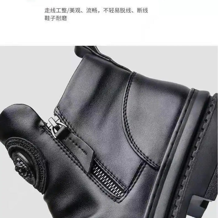 Chelsea Boots for Men Business Office Formal Dress Shoes Men Casual High-top Ankle Boots Men Platform Boots
