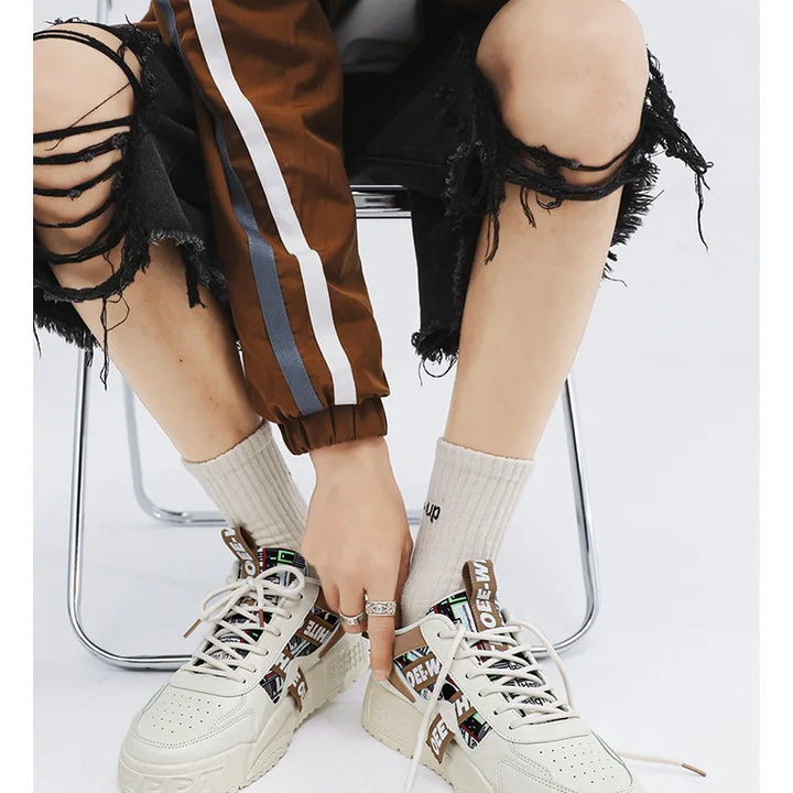 2025 new men's shoes for spring, breathable, niche, trendy, versatile, casual board shoes, height increasing sports shoes