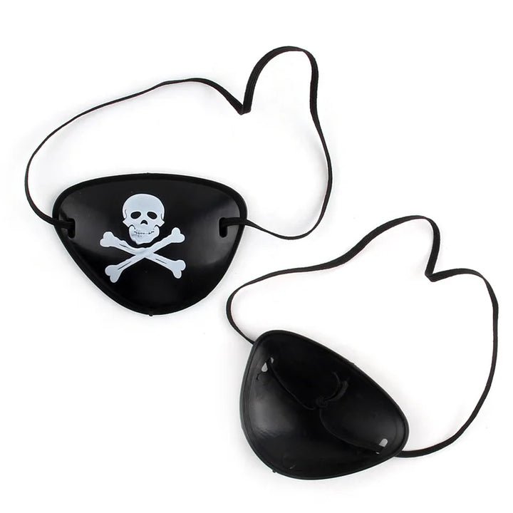 Adults Black Pirate Hats with Skull Pattern Halloween Cosplay Props Parties Caribbean Pirate Costume Hats LED Glowing Party Hat
