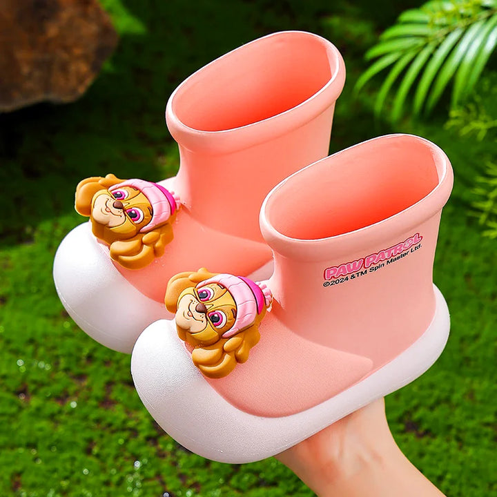 Paw Patrol Kids' Rain Boots For Boys Girls Toddler Lightweight Anti Slip Baby Water Shoes Kindergarten Cute Waterproof Footwear