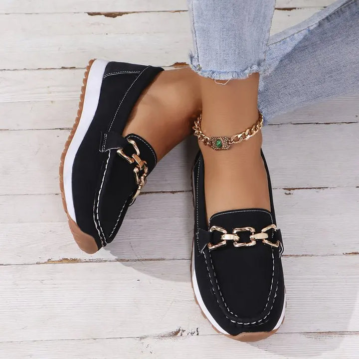 New Women Flats Comfy Casual Shoes Stylish Light Durable Breathable Loafers Slip-On Luxury Trend Classic Spring Female Sneakers