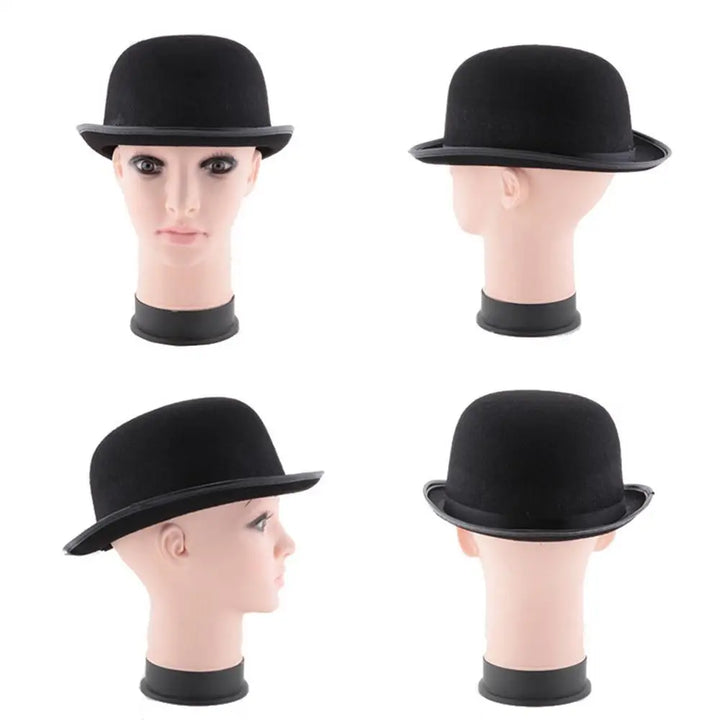Halloween Men Women Magician Hats C ap Gentleman Jazz Hat Top Hat Black Party Bowler Hat Coachman Hat Classic Derby Hat Cosplay